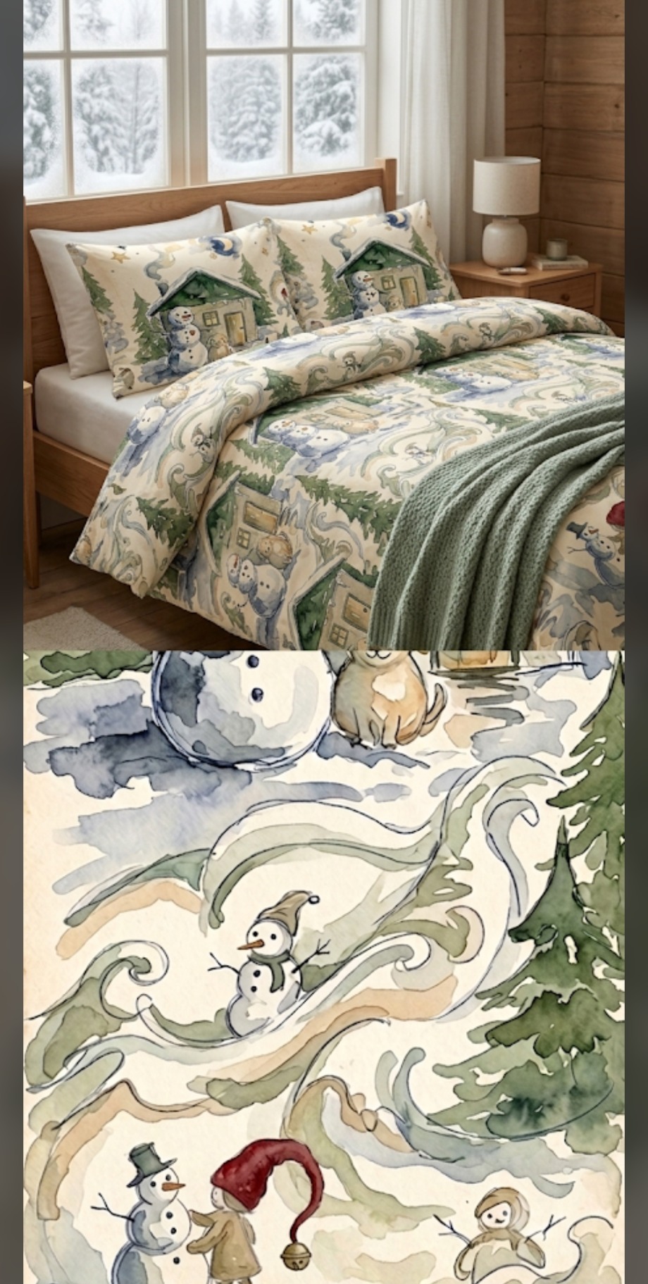 Woodland Retreat Duvet Staging